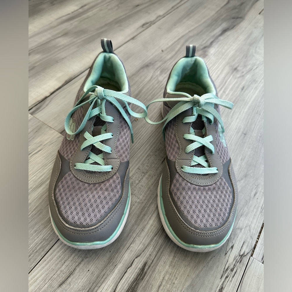 SKECHERS Sneakers Flex Appeal 3.0 Go Forward Women’s 6.5 Gray Mint Lightweight - Picture 2 of 9